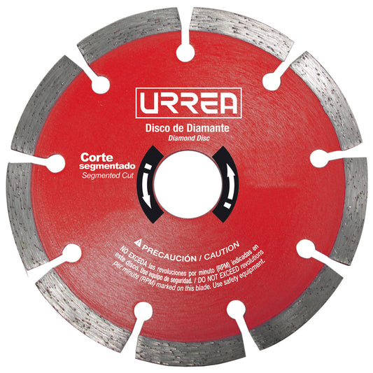 Disco de diamante segmentado, 7" Urrea