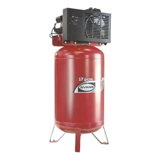 2609-Compresor De Aire 5 Hp Tanque 235 Lts 220 Vertical E170ME500-235V Evans