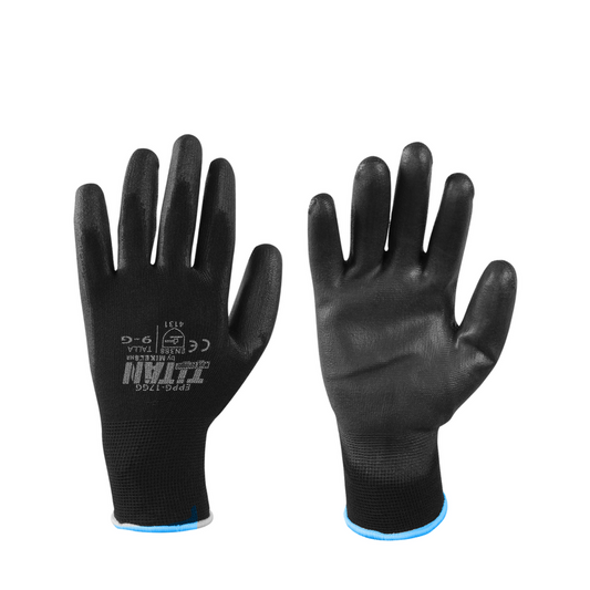 Guante de poliuretano con palma de nitrilo Modelo: EPPG-17GEC Marca TITAN