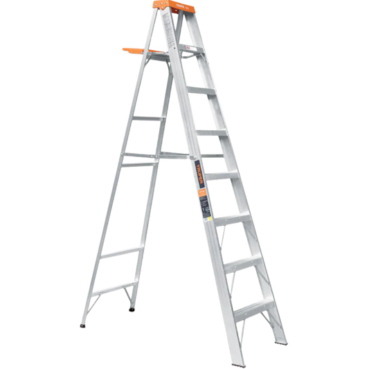 Escalera De Tijera Tipo Ll 7 Peldaños Y Bandeja 10337 Truper