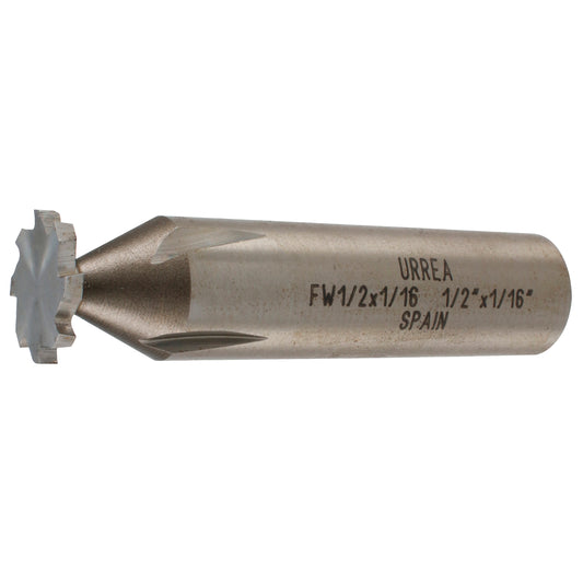 Fresa tipo woodruff de acero 1/2" x 1/16" Urrea