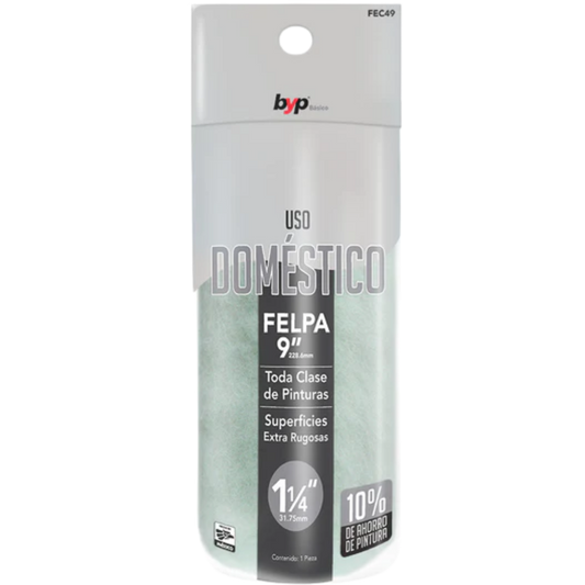 Felpa Microfibra 9" X 1 1/4" FEC49 BYP