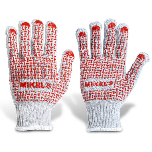 Guantes para trabajo de algodón con puntos de PVC Modelo: GPVC-2 Marca MIKELS