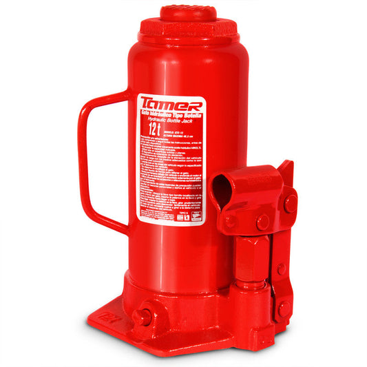 Gato hidráulico de botella con tornillo de extensión (12 ton) Modelo: GTE-12 Marca TAMER