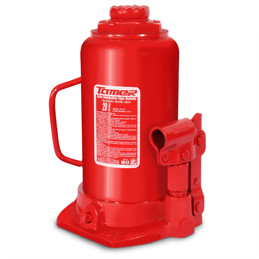 Gato hidráulico de botella con tornillo de extensión (20 ton) Modelo: GTE-20 Marca TAMER