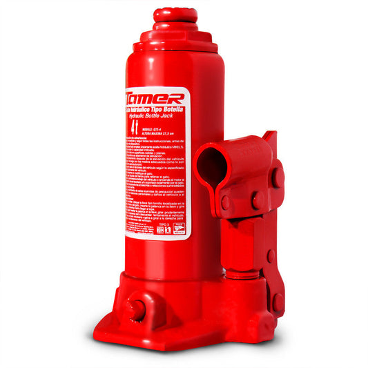 Gato hidráulico de botella con tornillo de extensión (4 ton) Modelo: GTE-4 Marca TAMER