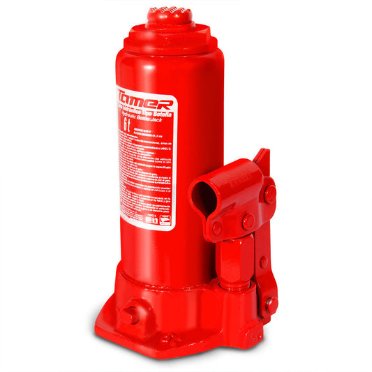 Gato hidráulico de botella con tornillo de extensión (6 ton) Modelo: GTE-6 Marca TAMER