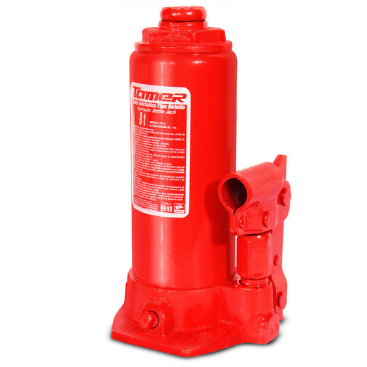 Gato hidráulico de botella con tornillo de extensión (8 ton) Modelo: GTE-8 Marca TAMER