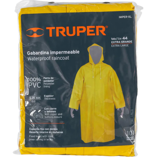 5633-Gabardina Impermeable Doble Capa Talla Xg 14416 Truper