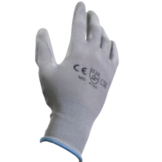 5802-Guante De Nylon Gris Recubierto De Pu nan Tac