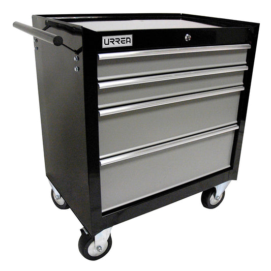 Gabinete móvil 4 gavetas color negro serie H 27" Urrea