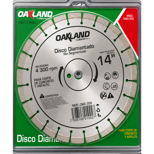 DISCO DIAMANTADO SEGMENTADO P/ CONCRETO 14