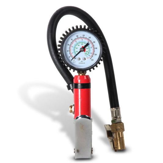 Inflallantas con manómetro 217 PSI Modelo: INFM-220 Marca MIKELS