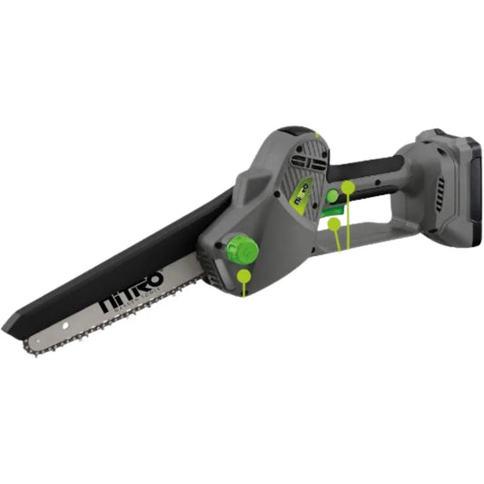 MOTOSIERRA INALÁMBRICA 420W, BRUSHLESS, BARRA DE 8", 1 BATERÍA 20V Catalogo