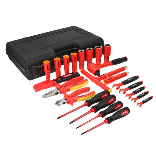 Juego combinado de herramientas para electricista de 1000V en pulgadas, 23 piezas Urrea