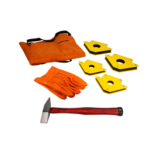 Juego combinado de herramienta para soldar con martillo para herrero oz, 7 piezas Surtek