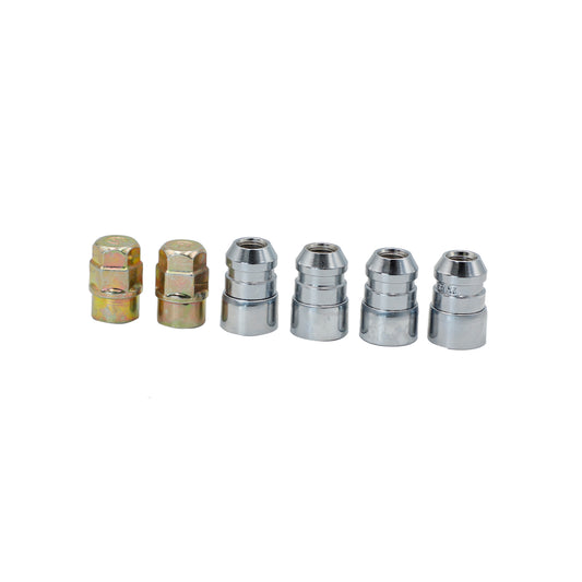 Juego de tuercas de seguridad para rin, 6 piezas, 14mm x 1.5" Surtek