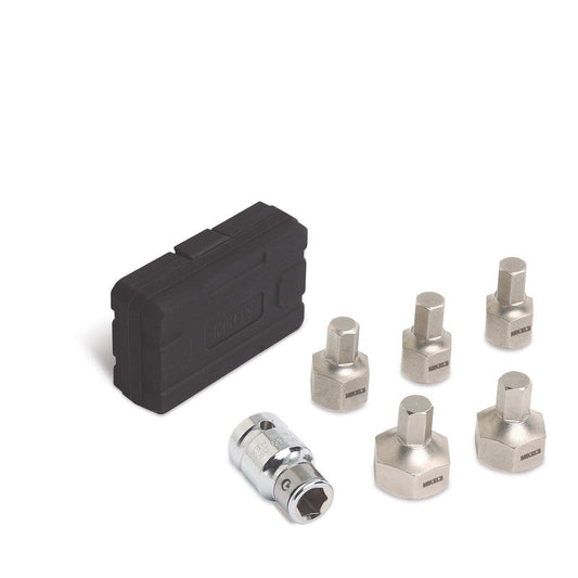 Kit de puntas hexagonales para motocicleta (6 pzas) Modelo: KPHM-6 Marca MIKELS
