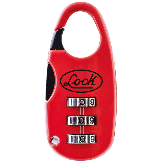 Candado de combinación programable para maleta 25 mm, color rojo Lock