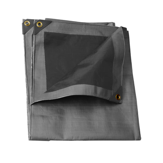 Lona de polietileno para uso rudo color gris, 6 x 9 m Urrea