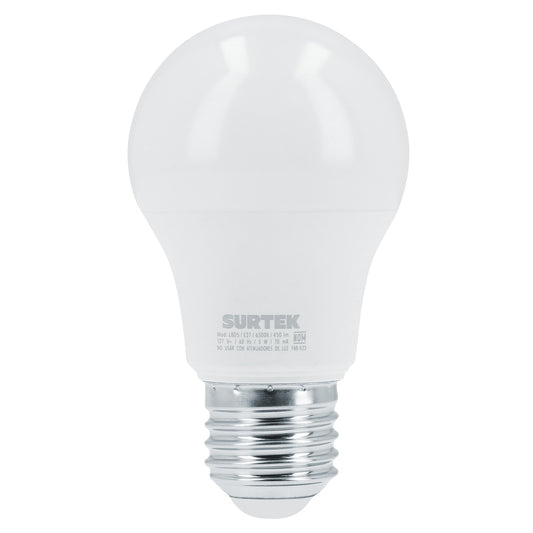 Lámpara de LED tipo bulbo A19, 5 W luz de día Surtek