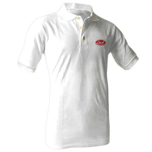 Playera Tipo Polo Para Caballero, Color Blanco Talla Xl Lock DS