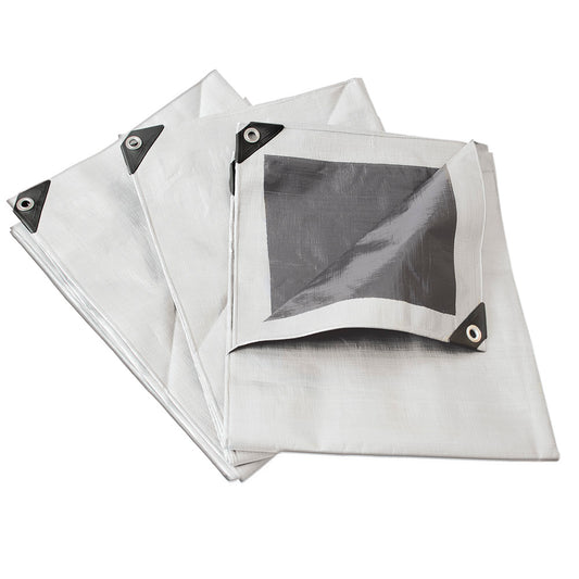 Lona de polietileno reforzada color blanco, 3 x 4 m Surtek