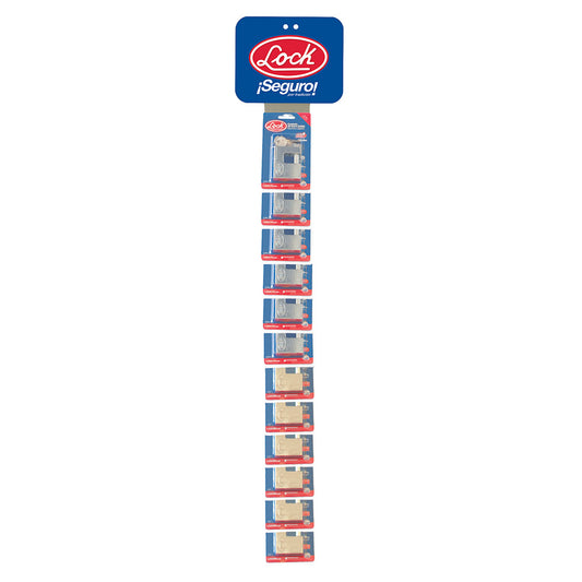 Tira De Impulso Con Candados Para Cortina Llave Tetra 8 X 100 Cm, 13 Piezas Lock DS