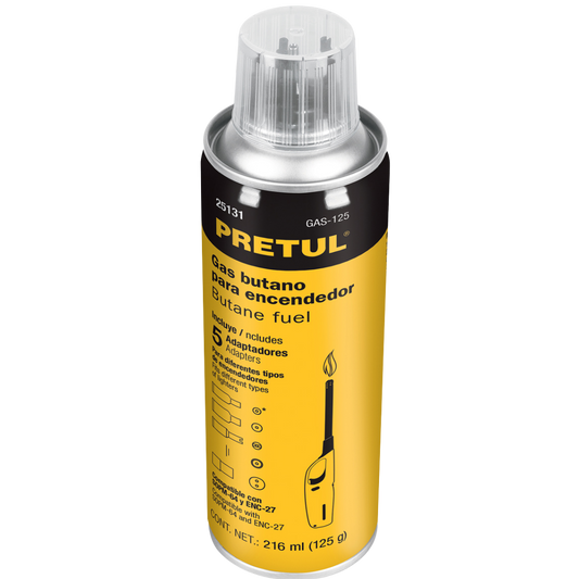 Lata De Gas Butano Para Encendedor 125 Ml Pretul 25131 Truper