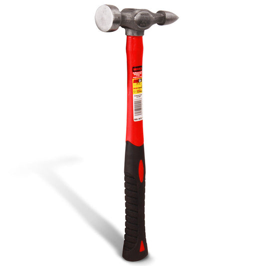 Martillo para laminero desabollador fino de bola, mango de fibra de vidrio (11 oz) Modelo: MLFB-11 Marca MIKELS