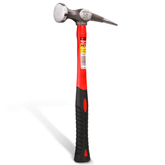 Martillo para laminero desabollador punta larga, mango de fibra de vidrio (11 oz) Modelo: MLPL-11 Marca MIKELS