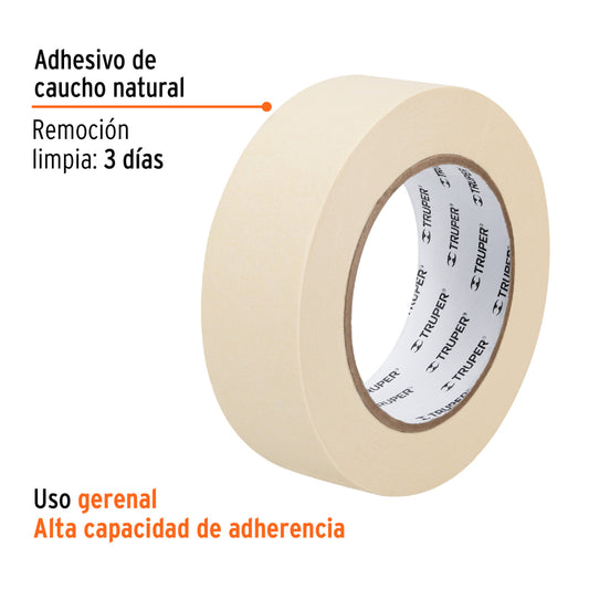 Cinta masking tape, 1-1/2' (N)(3)