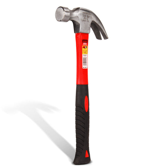 Martillo de uña curva, mango de fibra de vidrio (16 oz) Modelo: MUC-16 Marca MIKELS