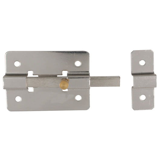 Pasador de sobreponer de barra cromo brillante 10 cm Lock