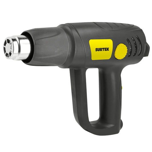 Pistola de calor enfriamiento rápido 1500 W, 50° C a 600°C, 120 V, 6 acc, maletin Surtek