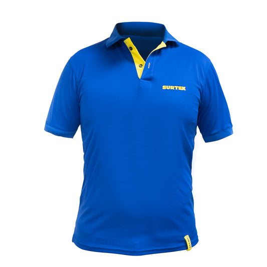 Playera Tipo Polo Dry Fit Para Caballero Color Azul Talla Eg Surtek DS
