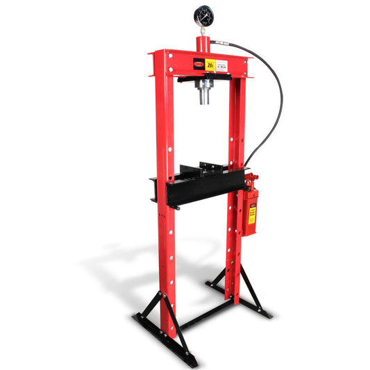 Prensa hidroneumática con pistón y manómetro (20 ton) Modelo: PHB-25 Marca MIKELS