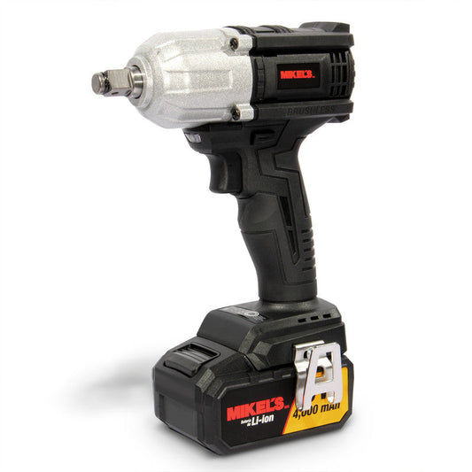 Pistola de impacto eléctrica-inalámbrica recargable (1/2”, 700 lb/ft) Modelo: PI-500 Marca MIKELS