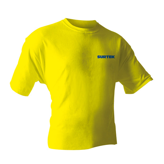Playera Cuello Redondo Color Amarillo Talla G Surtek DS