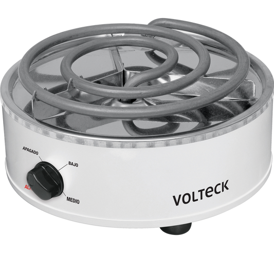 Parrilla Eléctrica Red. 1 Quemador Espiral Blanca Volteck   48125 Truper