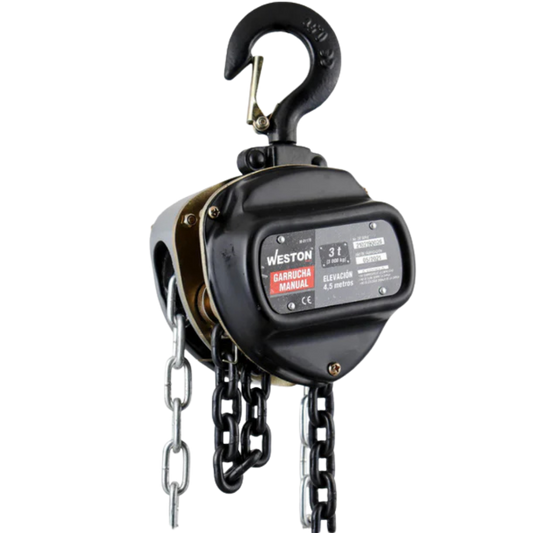 Polipastos Manual 3 T 3 M Levante M-01160 Weston