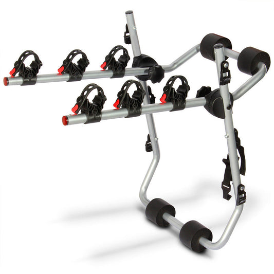 Rack para 3 bicicletas, montaje en cajuela Modelo: RBMC-03 Marca MIKELS