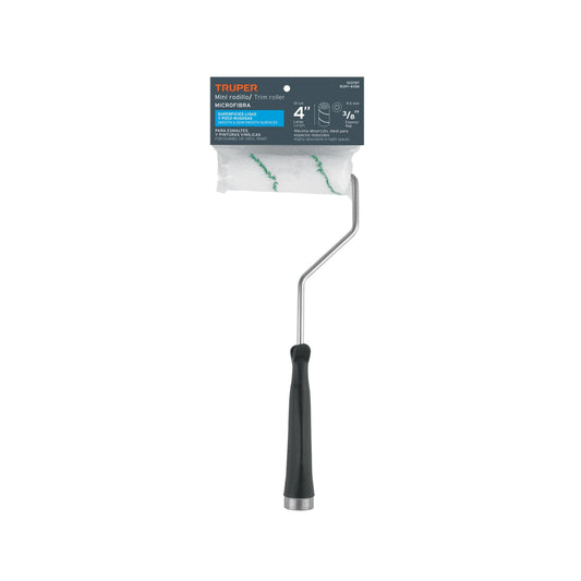 Mini rodillo para pintar 4" x 3/8" de microfibra, truper