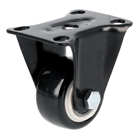 Rodaja De Pvc Negro Con Placa Fija 2-1/2" Surtek DS
