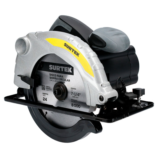 Sierra Circular 7-1/4" 1,200 W 120 V, 0 - 4,500 Rpm Surtek DS