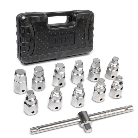 Kit juego de dados y llaves 3/8" para tapón de carter Modelo: SDHDA-12 Marca MIKELS
