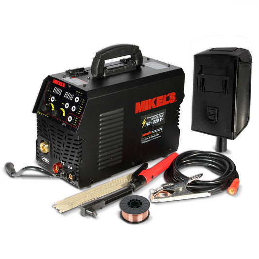 Soldadora de micro alambre y electrodo inverter (200 amp) Modelo: SOLMIG-200I Marca MIKELS