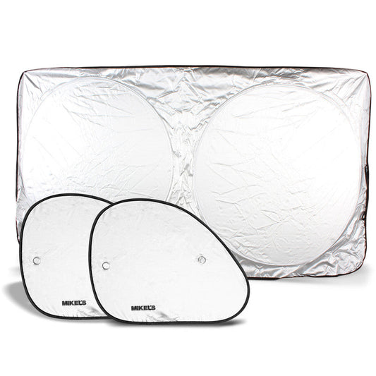 Parasoles SET 3 pzas. Ventanillas: 46 X 36.5 cms & Parabrisas: 162 x 86 cms Modelo: SPS-3 Marca MIKELS