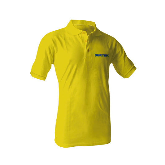Playera Tipo Polo Para Caballero Color Amarillo Talla M Surtek DS