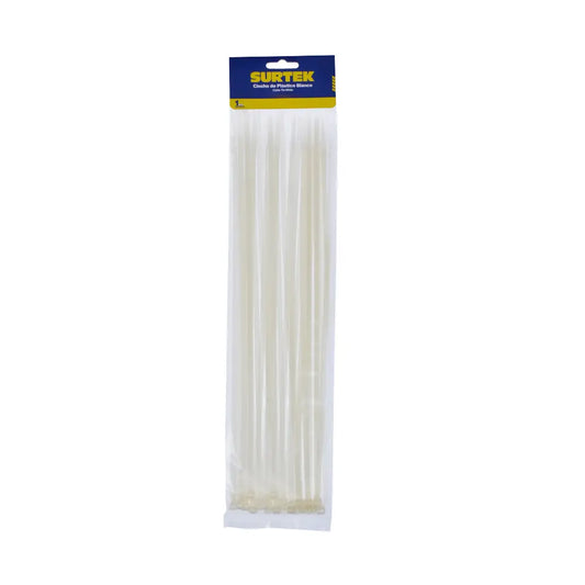Cincho plástico 300 x 46mm 50 piezas blanco (S)(10)